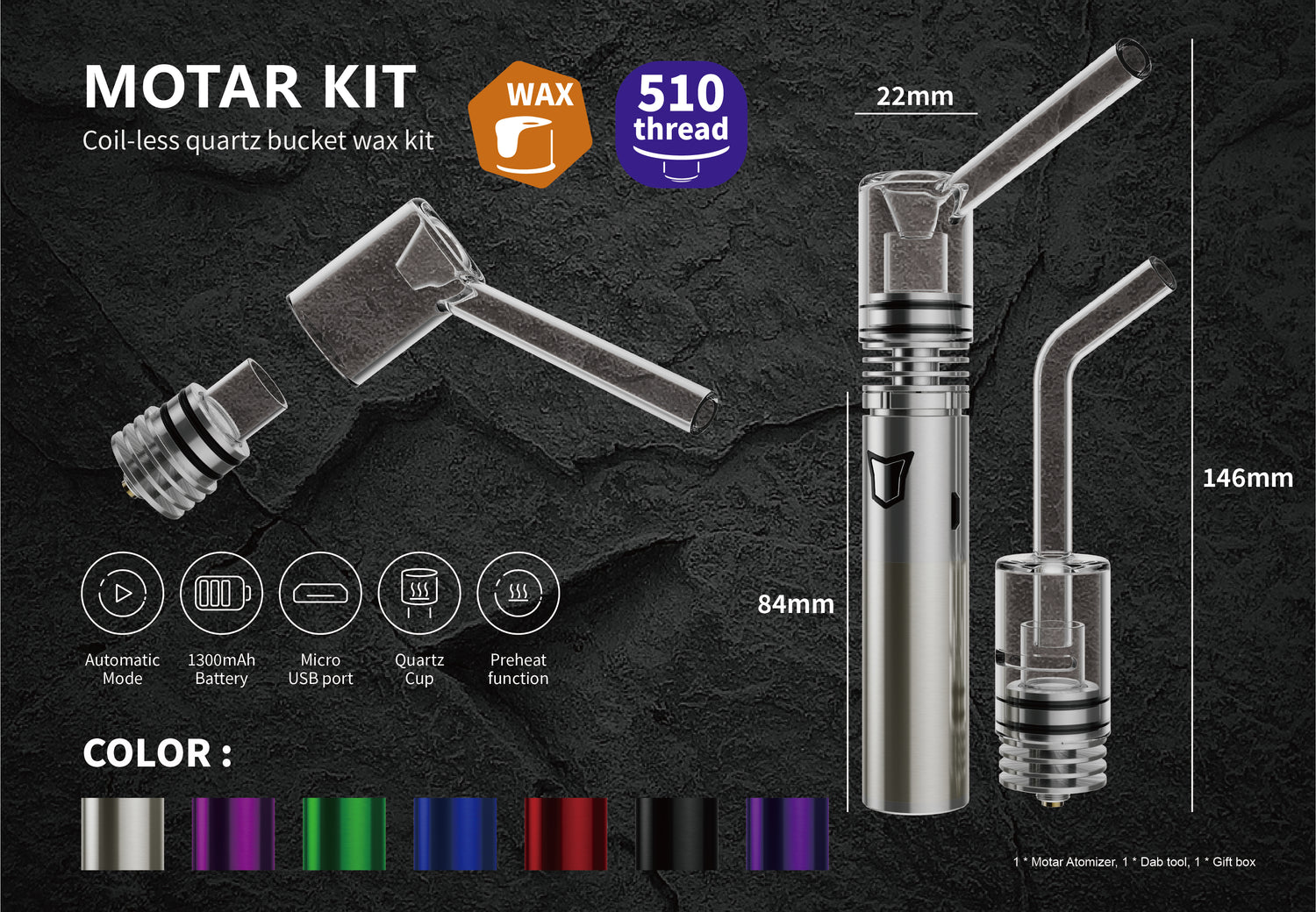 UNVEILING THE MOTAR II DAB PEN ATOMIZER: A QUARTZ-POWERED CONCENTRATES VAPORIZATION EXPERIENCE