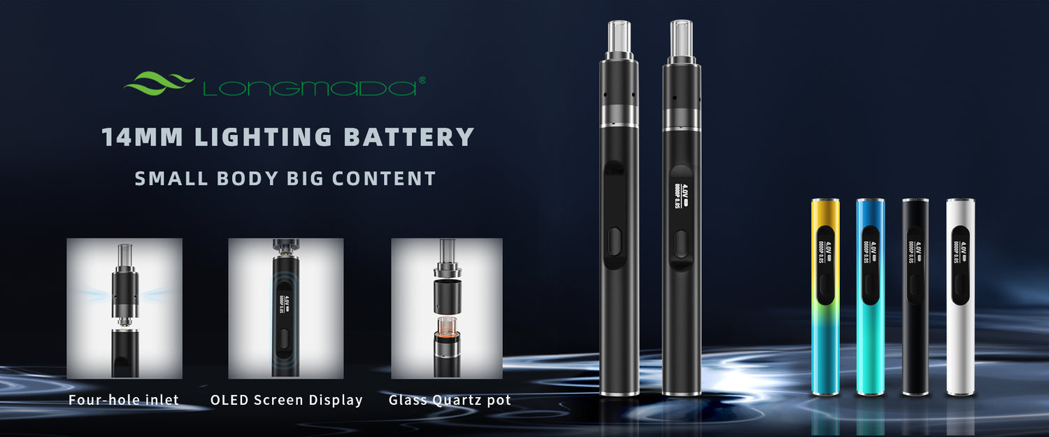 Exploring the 14mm Battery with LCD Display for Quartz Atomizer and Vaporizer: A Modern Vaping Experience