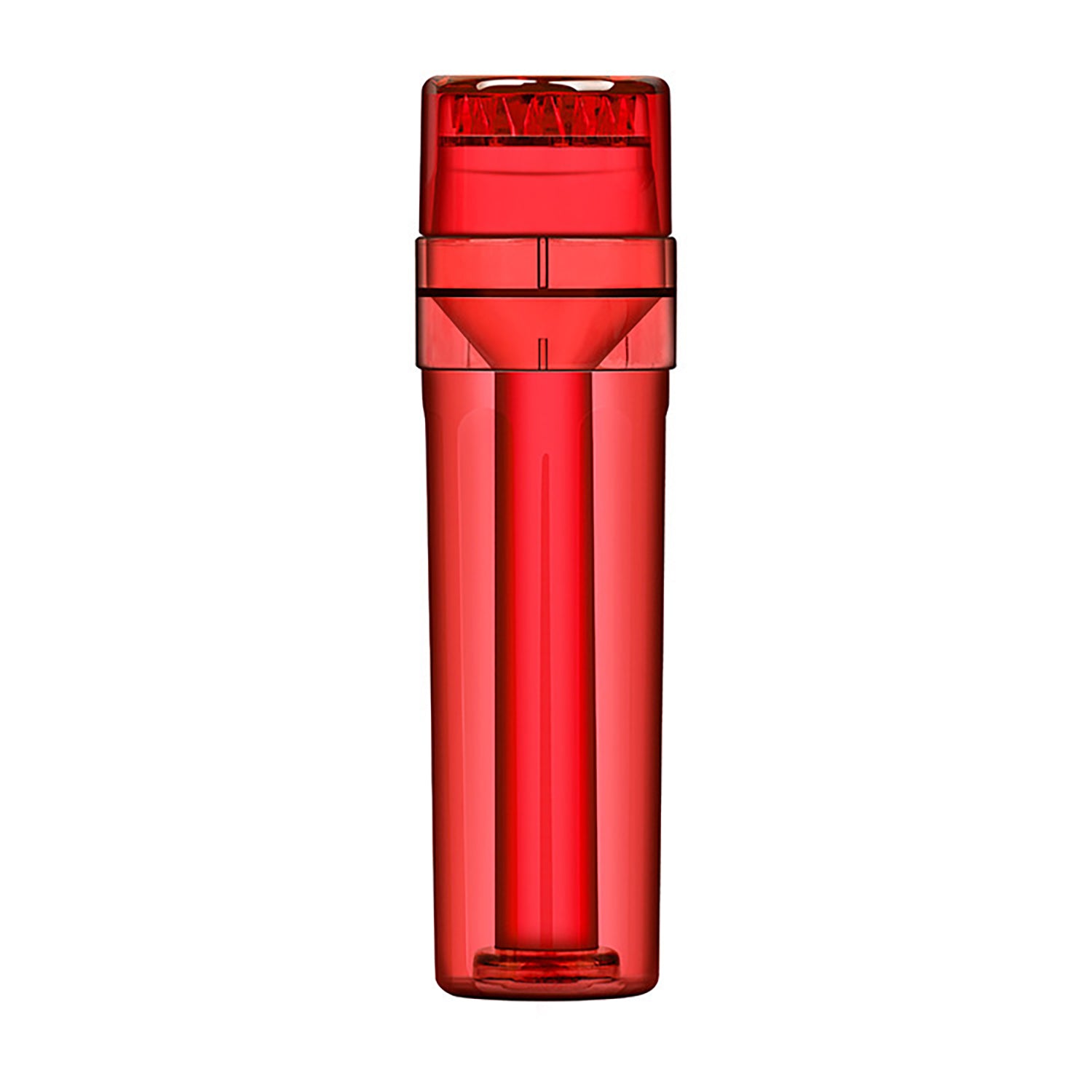 Longmada Plastic Manual Grinder for Tobacco, Red (1 Pcs)