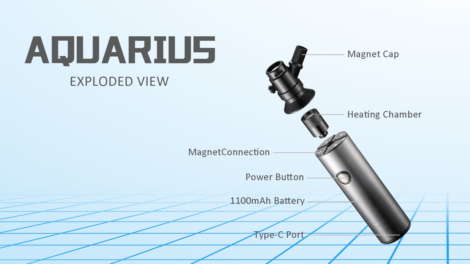 ANIX Aquarius Drying Vaporizer Wax Pen 1100mAh (1 Pcs)