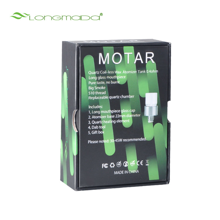 LONGMADA Motar 1 Vape Kit, Motar 1 Atomizer and Battery Set For Wax, Herb (1 Set)