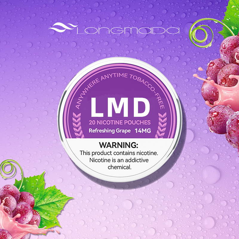 Longmada Tobacco Free Nicotine Pouches - Refreshing Grape