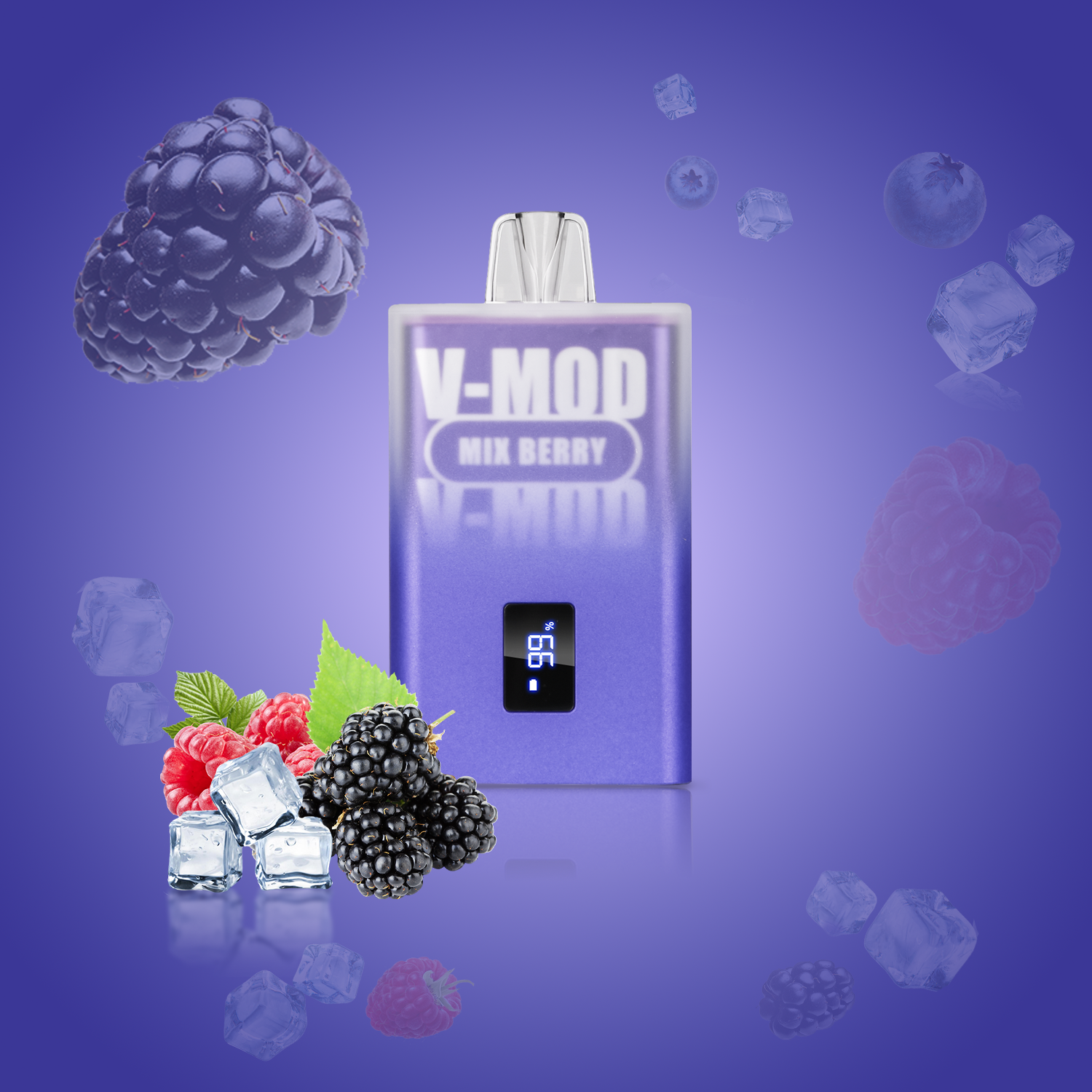 KOMODO V-Mod 12000 Puffs Disposable Vape Kit Mesh Coil, Multiple Flavors (5 Packs)
