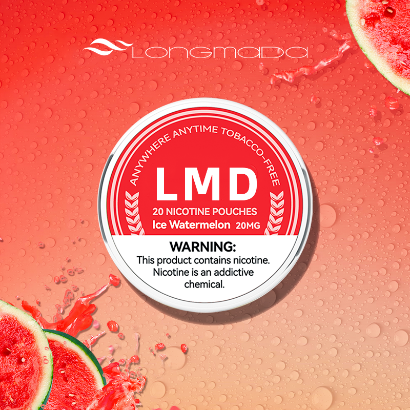 Longmada Tobacco Free Nicotine Pouches - Ice Watermelon