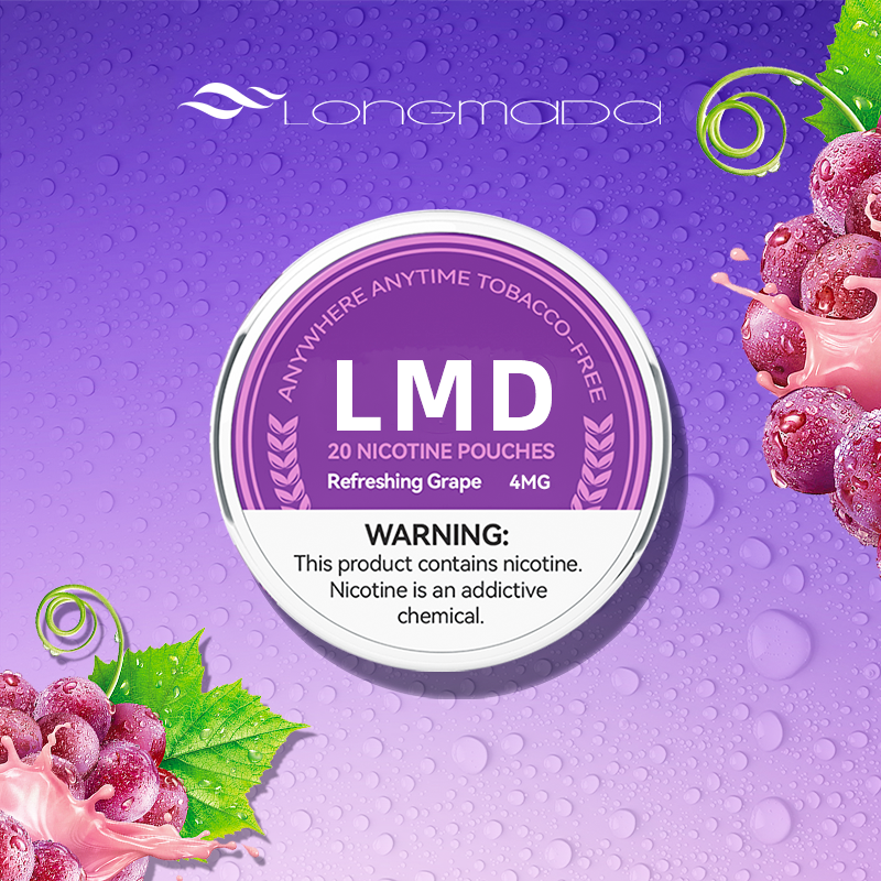 Longmada Tobacco Free Nicotine Pouches - Refreshing Grape