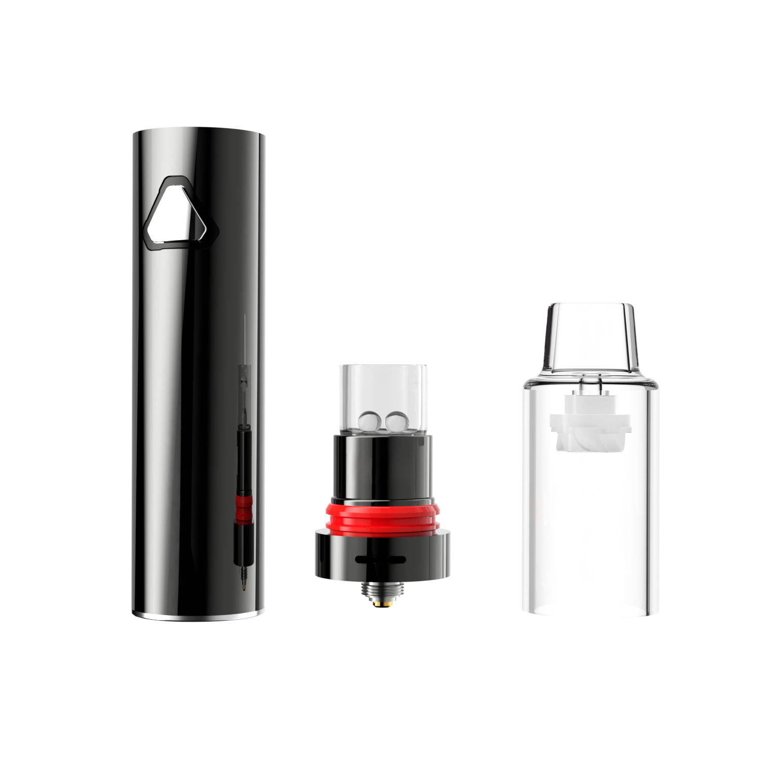 LONGMADA Motar 3 Atomizer, Glass Mouthpiece With Vaporizor for Wax and Herb (1 Pcs)