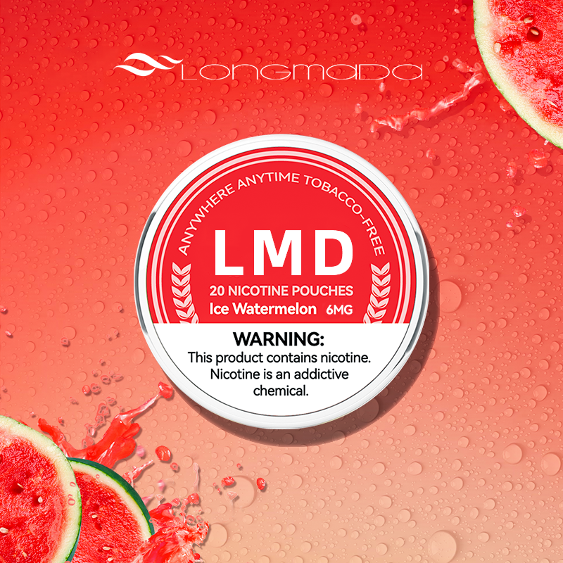 Longmada Tobacco Free Nicotine Pouches - Ice Watermelon