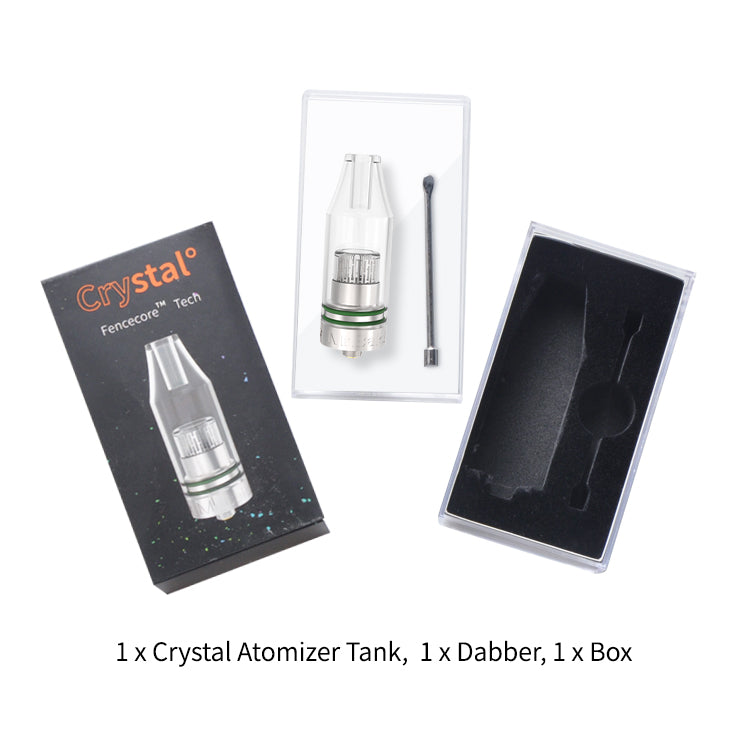LONGMADA Crystal 1 Atomizer, Glass Mouthpiece With Vaporizor For Wax And Herb (1 Pcs)