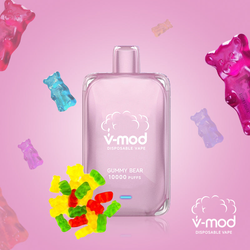 KOMODO V-mod 10000 Puffs Disposable Vape Kit Mesh Coil, Multiple Flavors (5 Packs)